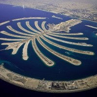 Остров Пальма Джумейра в Дубае. ОАЭ