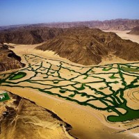 Ирригационная система в пустыне Wadi Rum, Иордания