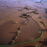 Затопленные поля, английское графство Чешир, Великобритания