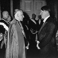Встреча Адольфа Гитлера и Папы Римского Пия XI (Акилле Ратти).