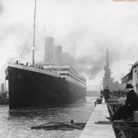 Одна из редких фотографий Титаника 1912 год.
