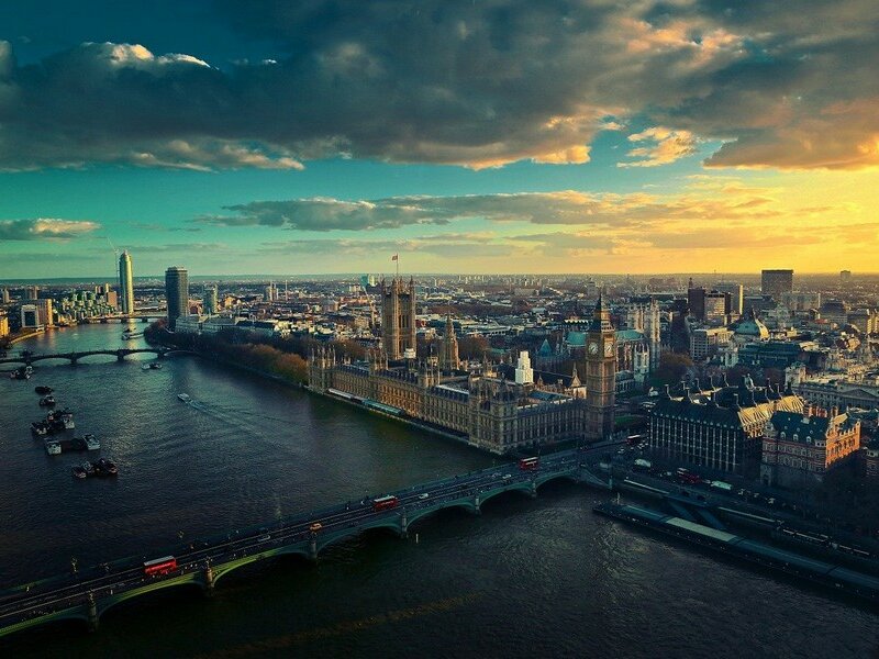 Фото: Вид на р. Темза, Лондон