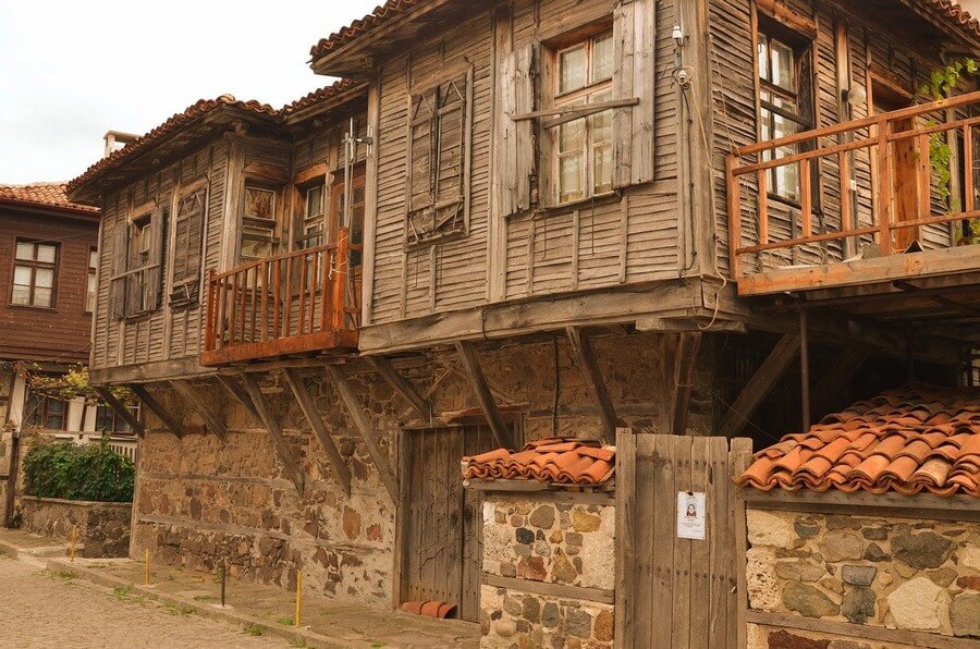 Фото: Старые улочки в Созополе, Болгария