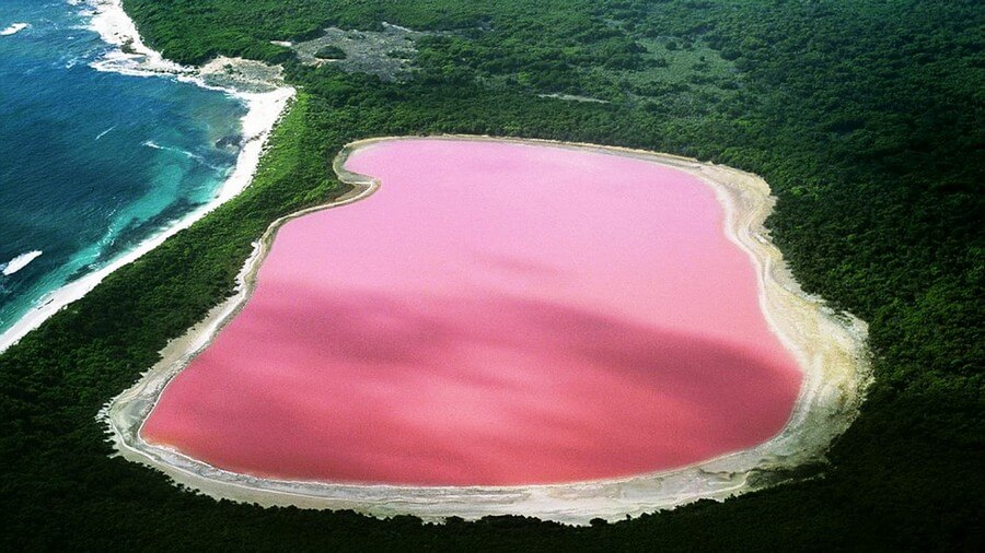 Розовое озеро Ретба в Синегале