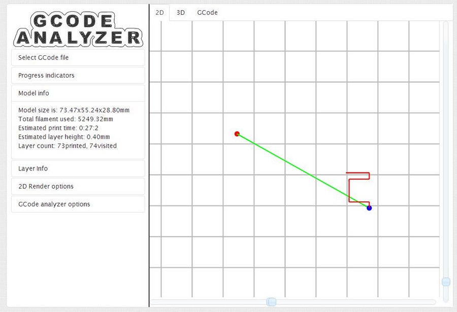 Gcode Analyzer