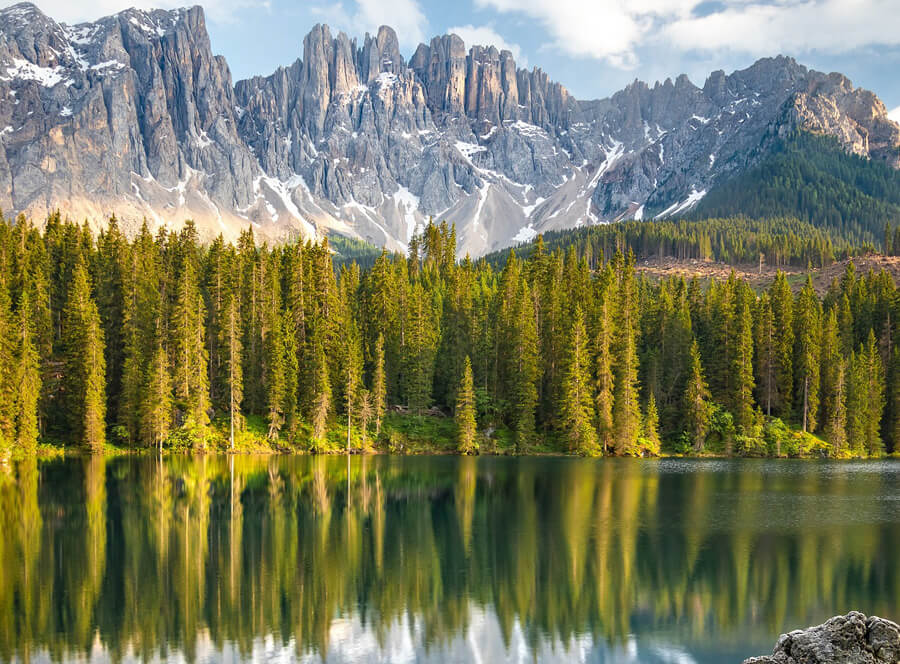 Фото: Озеро Карецца (Lago di Carezza / Karersee)
