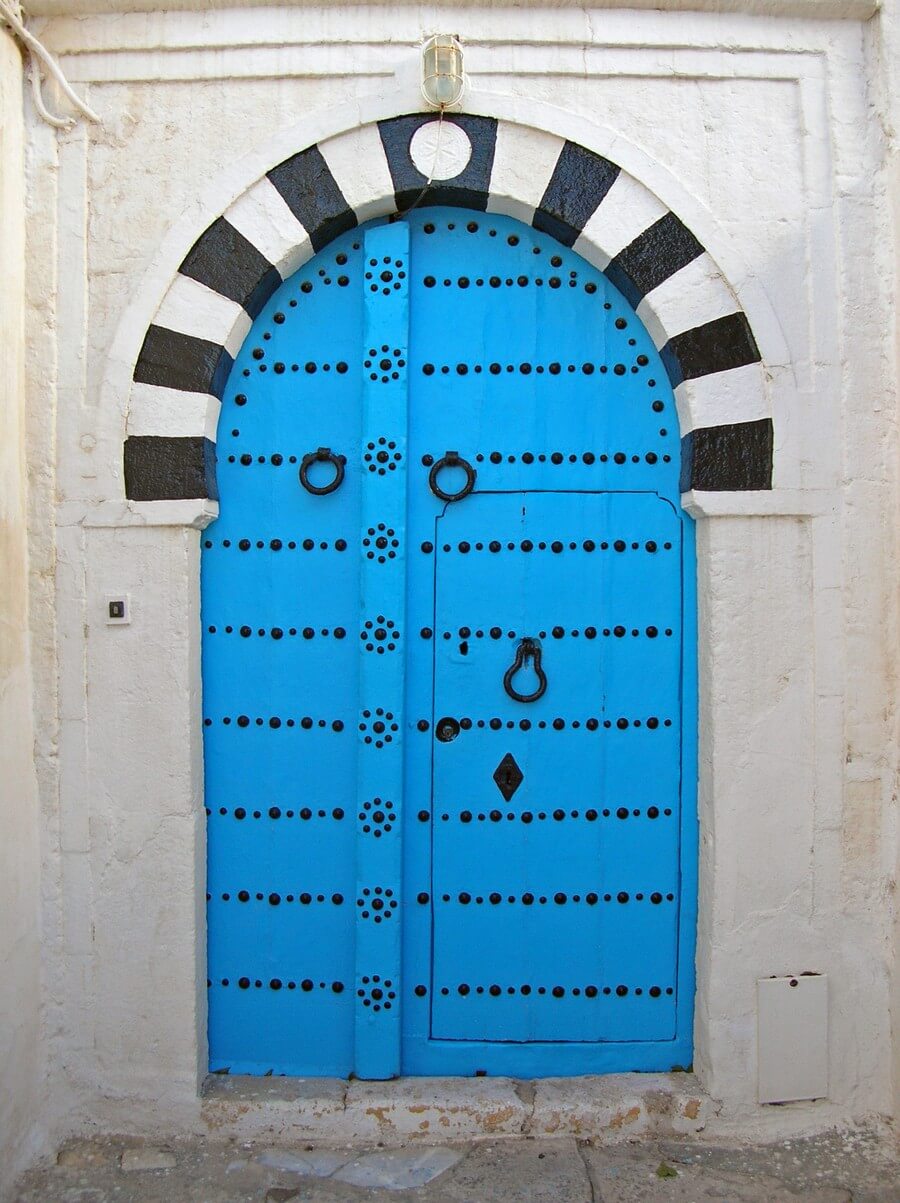 Сиди Боу Саид: Голубые ворота и дверь (фото J.Kaman)